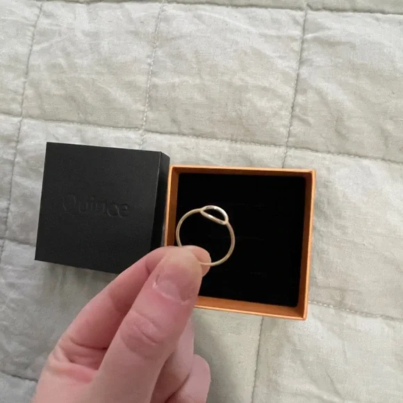 Quince 14K Gold Circle Ring - Picture 3 of 5